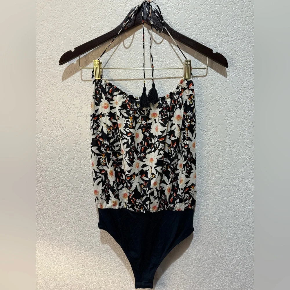 Free People Liza Floral Bodysuit Size M - Picture 4 of 6